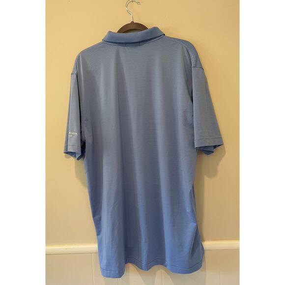 Peter Miller Men’s Comfort Blue Striped Golf Polo Moisture Wicking Size XL - Picture 5 of 5